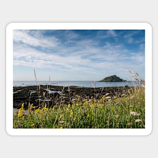 Mewstone Island from Wembury Point Sticker